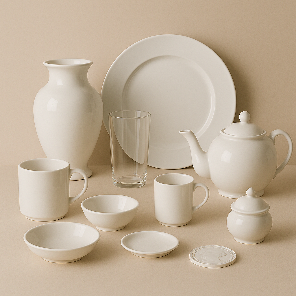 Atelier de décoration sur porcelaine